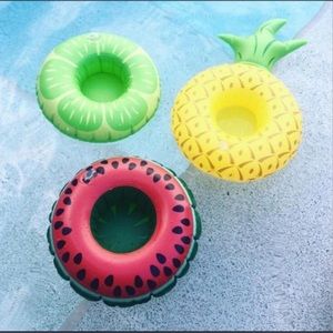 Inflatable Drink Holders: Green Lemon